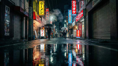 ночной Токио