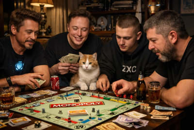 Играют в Монополию )